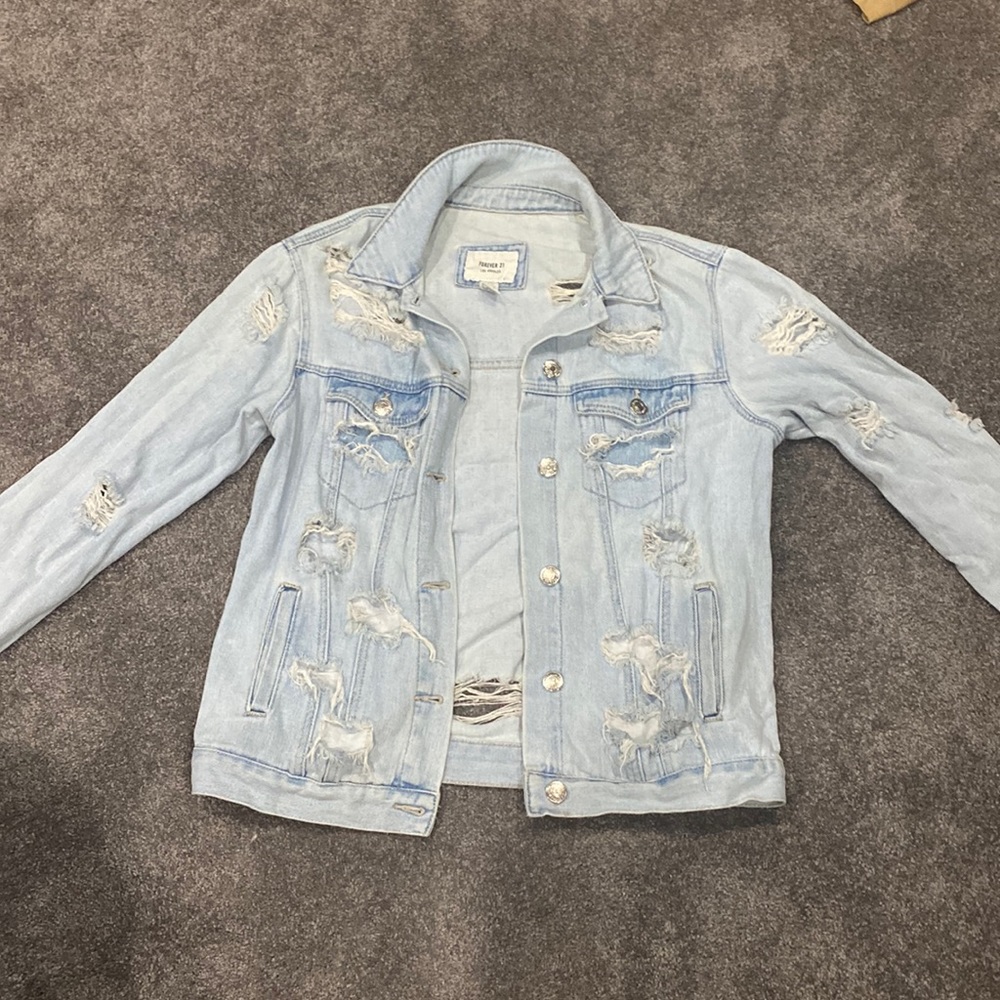 Distressed Jean Jacket